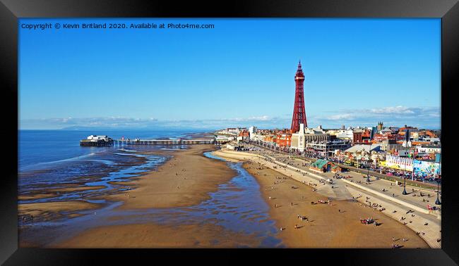 Blackpool seafront Framed Print by Kevin Britland