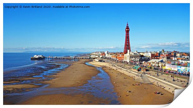 Blackpool seafront Print by Kevin Britland
