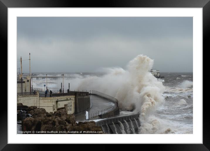 Storm Ciara Blackpool Framed Mounted Print by Caroline James