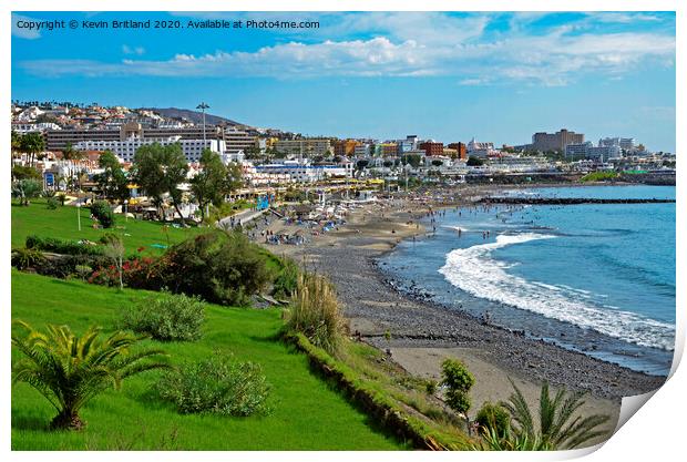 Costa Adeje Tenerife Print by Kevin Britland