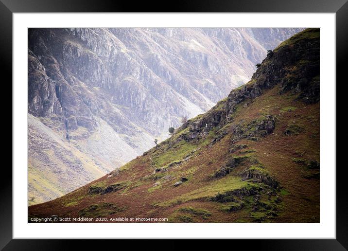 Lake District Fells Framed Mounted Print by Scott Middleton