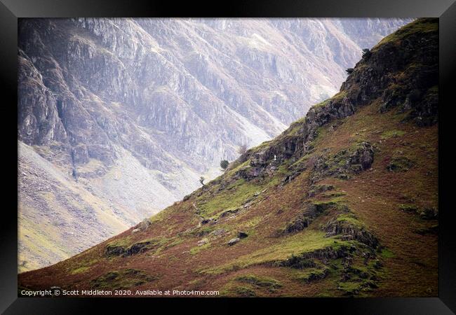 Lake District Fells Framed Print by Scott Middleton