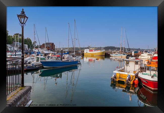 Padstow harbour  Framed Print by David Belcher