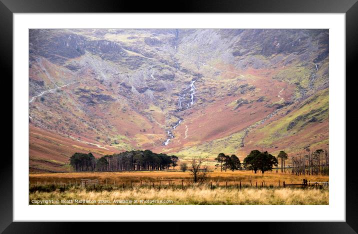 Buttermere Trees Framed Mounted Print by Scott Middleton