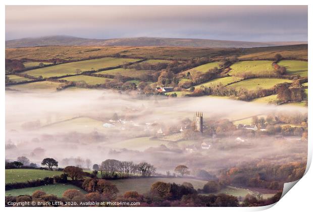 Widecombe Blanket Print by Bruce Little