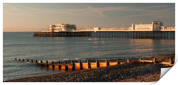 Worthing Sunrise Sussex  Print by Clive Eariss