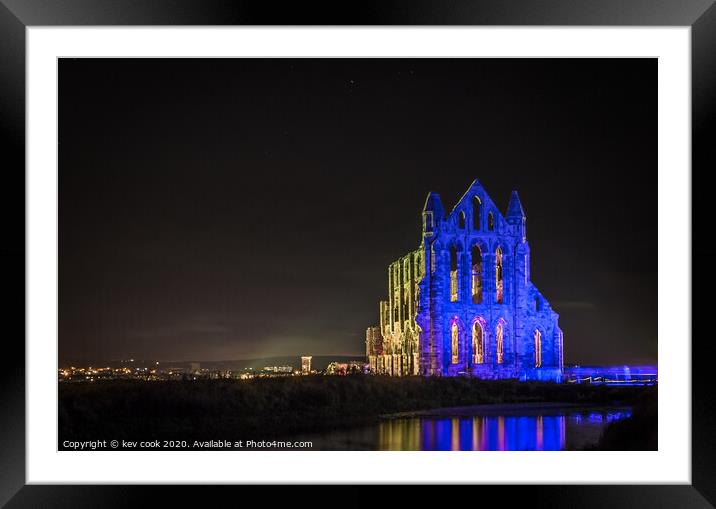 Abbey Blue Framed Mounted Print by kevin cook
