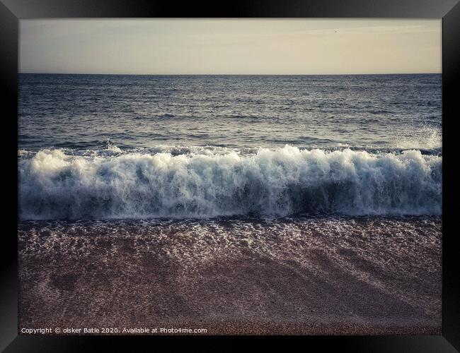 Outdoor oceanbeach Framed Print by olsker Batle