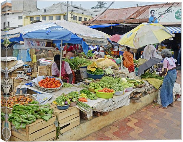 market place Canvas Print by Hassan Najmy