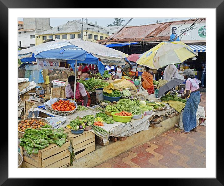 market place Framed Mounted Print by Hassan Najmy