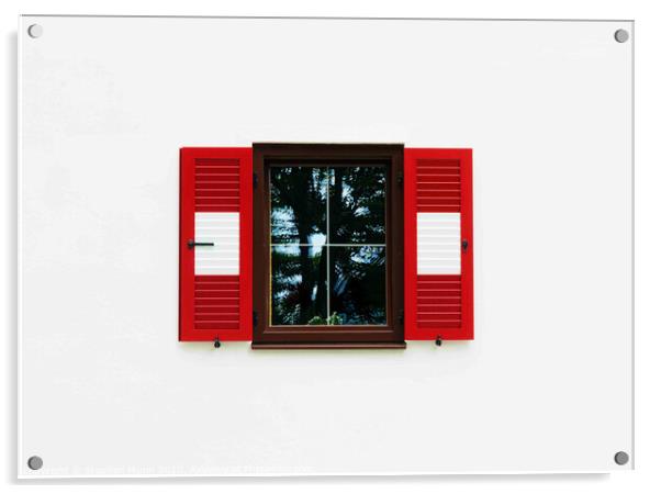 Window in White Acrylic by Stephen Munn