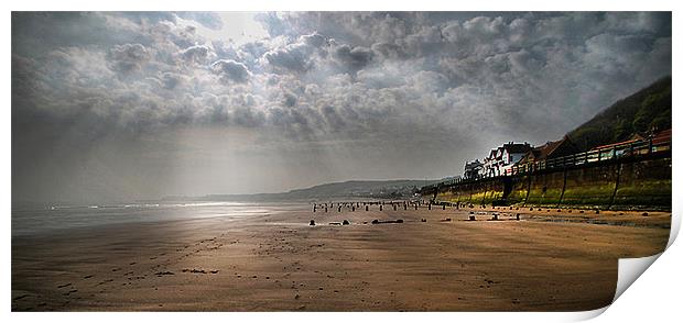 Sandsend , Print by Irene Burdell