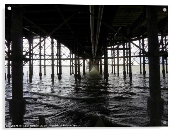 Southend Pier Acrylic by Nigel Bangert