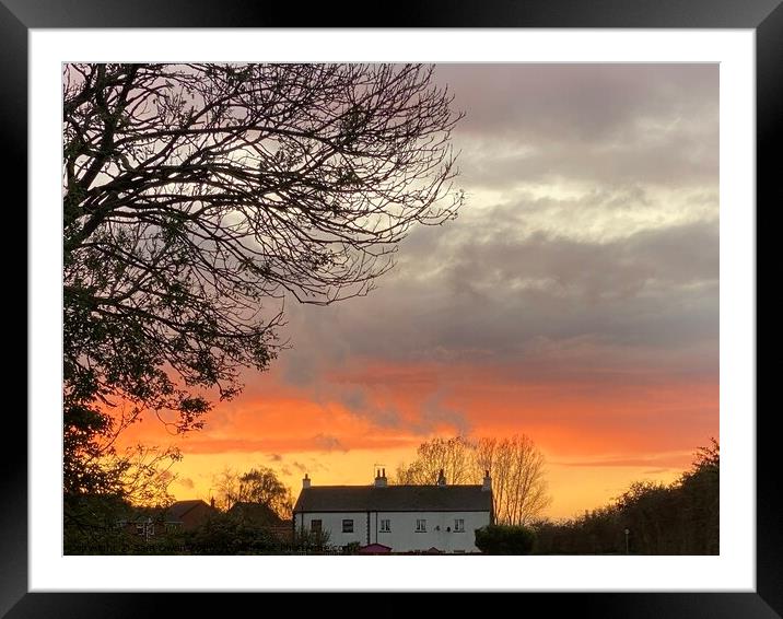 Sunset over Terrington  Framed Mounted Print by Sam Owen