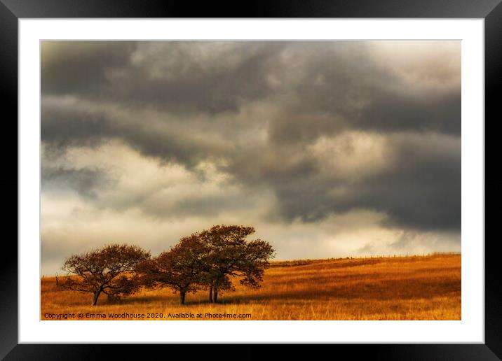 Stormy Skies over Penderyn Framed Mounted Print by Emma Woodhouse