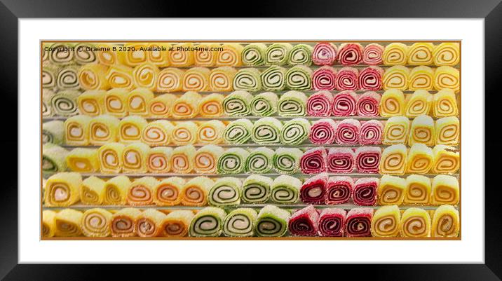Turkish Delight Framed Mounted Print by Graeme B