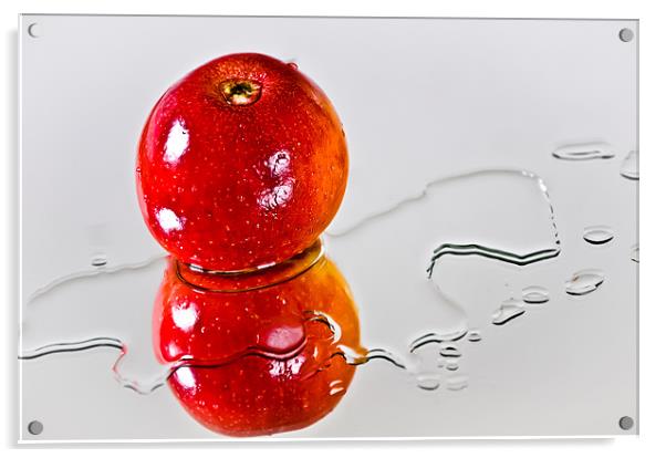 An Apple  a day Acrylic by Daniel Cowee