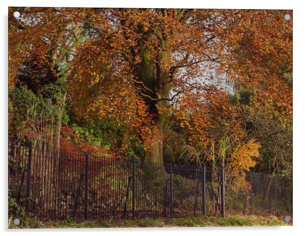 Autumn Garden  Acrylic by Victor Burnside