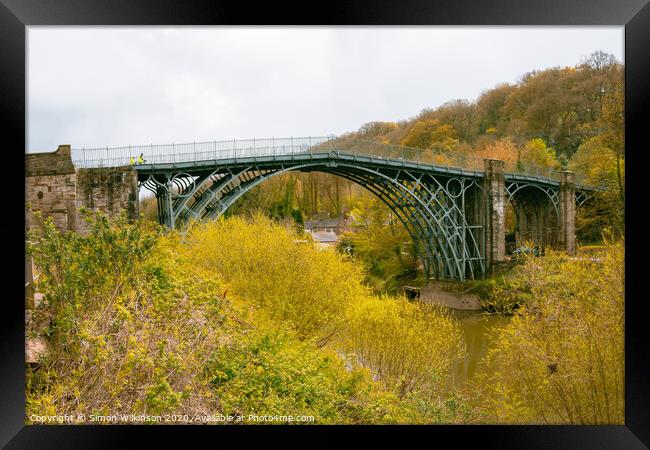 The Iron Bridge Framed Print by Simon Wilkinson