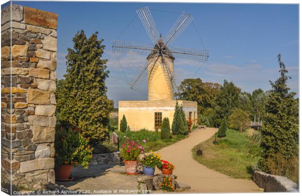 Windmill in woodland Canvas Print by Richard Ashbee