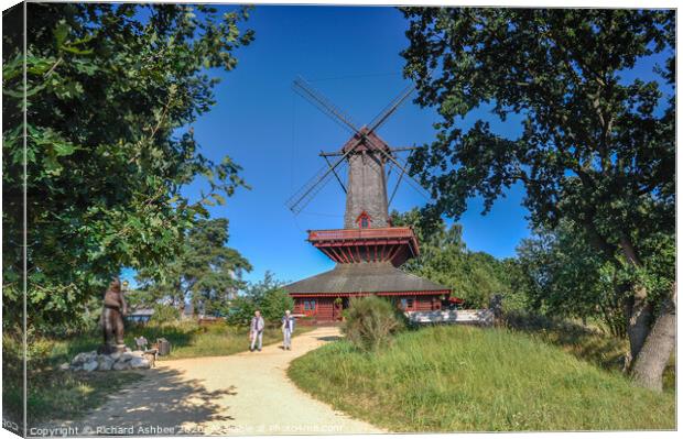 Russian Windmill from Ukraine Canvas Print by Richard Ashbee