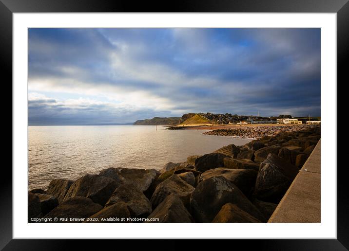 The Jurassic Coast Framed Mounted Print by Paul Brewer