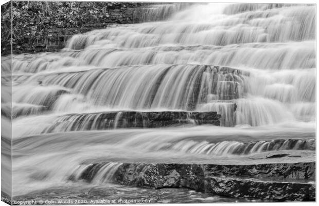 Armand Grenier Falls in Quebec City Canvas Print by Colin Woods