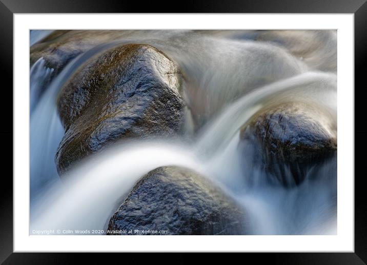 Water and Rock Framed Mounted Print by Colin Woods