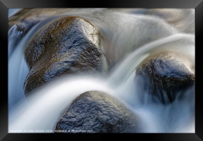 Water and Rock Framed Print by Colin Woods