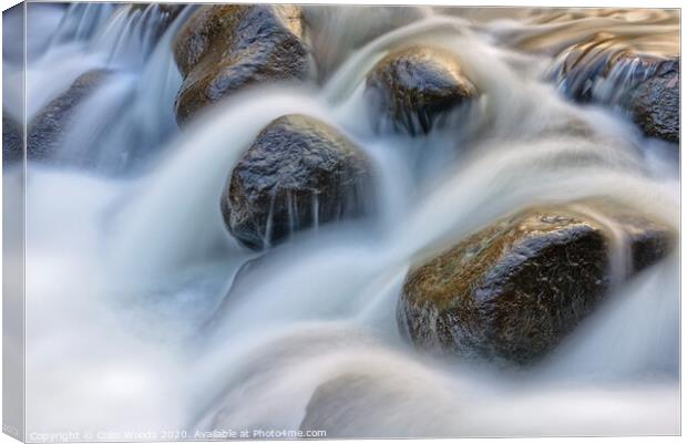 A close up of a waterfall Canvas Print by Colin Woods