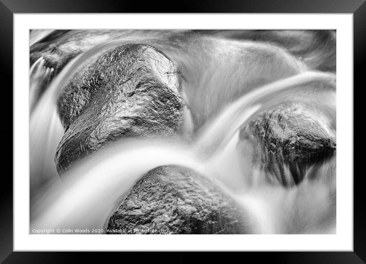 Monochrome Water Framed Mounted Print by Colin Woods