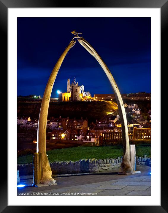 Whalebone arch, Whitby Yorkshire Framed Mounted Print by Chris North