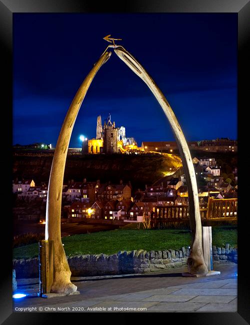 Whalebone arch, Whitby Yorkshire Framed Print by Chris North