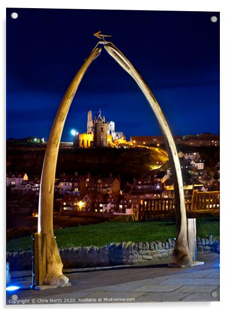 Whalebone arch, Whitby Yorkshire Acrylic by Chris North