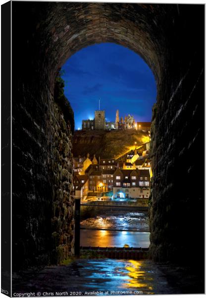 Whitby Yorkshire  sea Canvas Print by Chris North
