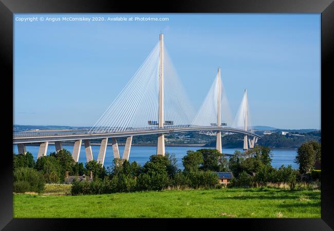Queensferry Crossing Framed Print by Angus McComiskey