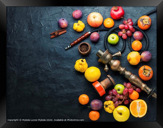 Modern fruit hookah Framed Print by Mykola Lunov Mykola