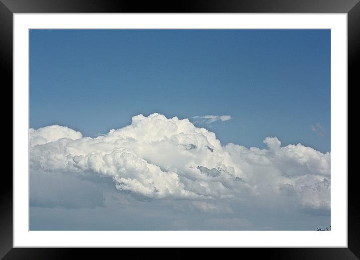 Face In The Cloud Framed Mounted Print by Irina Walker