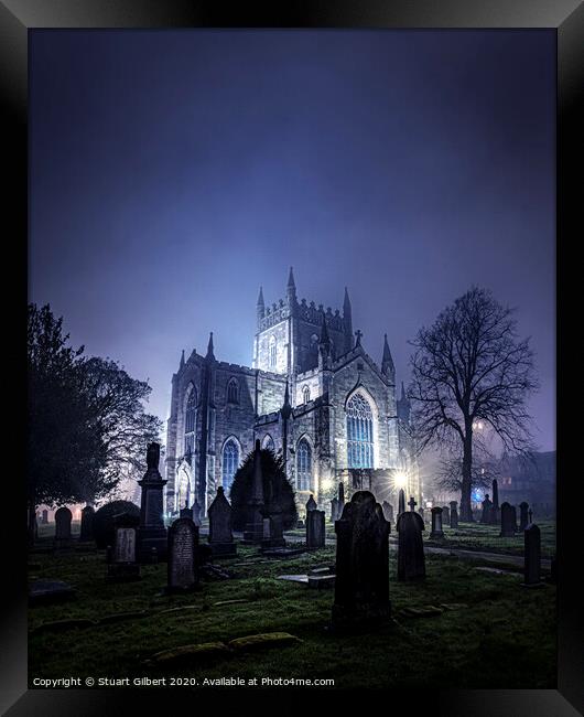 The Abbey at Night Framed Print by Stuart Gilbert