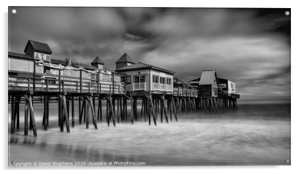 Old Orchard Beach Pier Acrylic by David Stephens