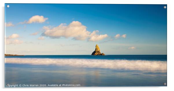 Star Rock Pembrokeshire Acrylic by Chris Warren