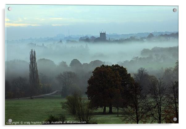 Misty Morning Acrylic by craig hopkins