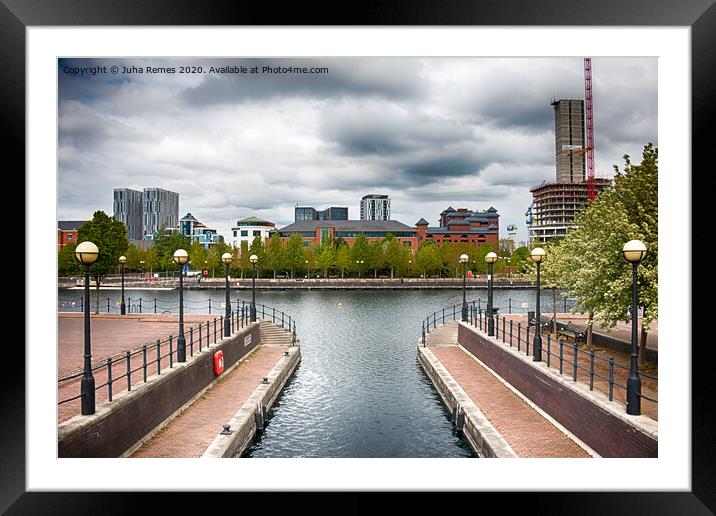 Salford Quays Framed Mounted Print by Juha Remes