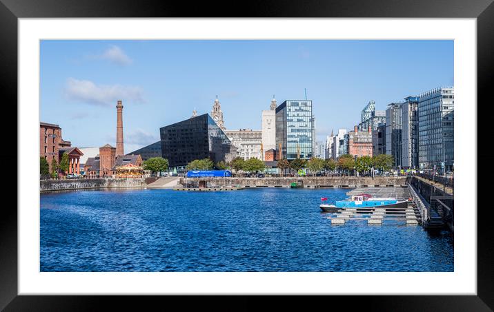Salthouse Dock panorama Framed Mounted Print by Jason Wells
