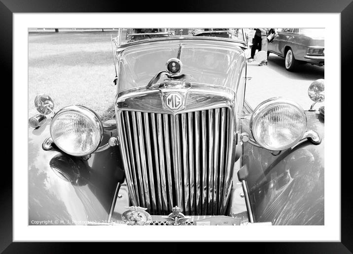 A close up of a British Automotive Marque Car Framed Mounted Print by M. J. Photography