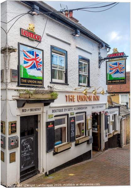 The Union Inn Cowes Canvas Print by Wight Landscapes