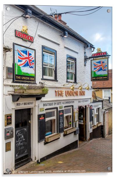 The Union Inn Cowes Acrylic by Wight Landscapes