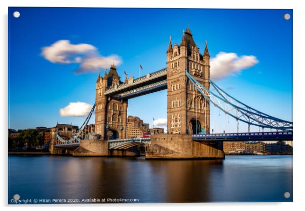Tower Bridge and the Thames Acrylic by Hiran Perera