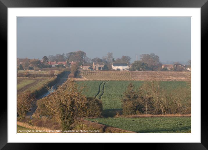 A Misty Afternoon in Ovington Framed Mounted Print by Richard Laidler