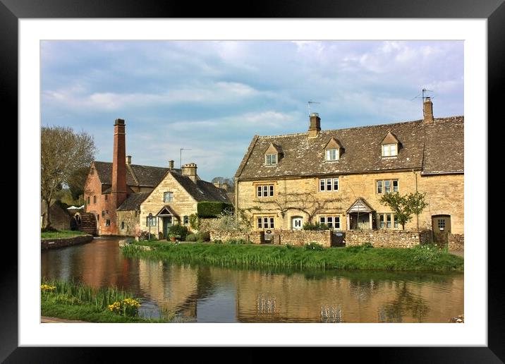 The Old Mill Lower Slaughter Framed Mounted Print by Susan Snow